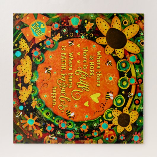 Irelyn's Faith Miracle Floral Fun Legpuzzel (Horizontaal)