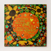 Irelyn's Faith Miracle Floral Fun Legpuzzel (Verticaal)