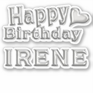 Irene Happy Birthday Autocollant Autocollant