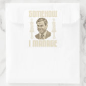 Irgendhoe Red Ik Het Vierkante Sticker (Tas)