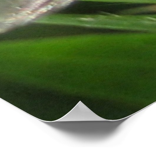 Iridescence - Blauwe fles Poster (Hoek)