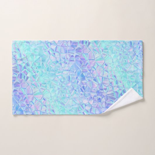 iridescence glacée : (Serviette à main)
