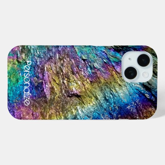 Iridescence regenboogkleur zeldzame minerale foto Case-Mate iPhone case (Achterkant (horizontaal))