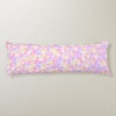 Iridescence Roze Lavendel Brilliant Crystal Lichaamskussen (Achterkant)