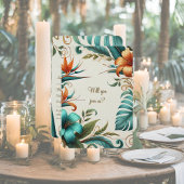 Iridescence tropicale de la carte RSVP