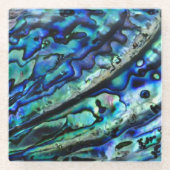 Iridescent Abalone Shell | Aangepast Onderzetter (Voorkant)