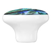 Iridescent Abalone Shell | Aangepaste keramische s Knop (Zijkant)