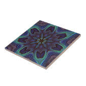 Iridescent Abalone Shell Kaleidoscope Tegeltje (Zijkant)