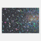 Iridescent Abstract Stained Glass Pattern Inpakpapier Vel (Voorkant)
