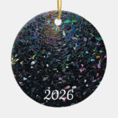 Iridescent Abstract Stained Glass Pattern Keramisch Ornament (Voorkant)