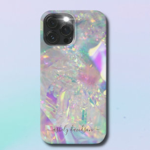 Iridescent Angel Tinsel Modern Glam iPhone Case 13 Pro Max Hoesje
