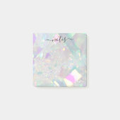 Iridescent Angel Tinsel Modern Glam Note Pad (Voorkant)
