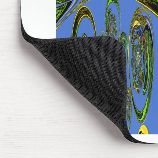 Iridescent Art Print met Gouden Abstract Design Muismat (Hoek)