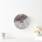 Iridescent Aura Crystals Ronde Klok (Huis)