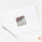Iridescent Aura Crystals Vierkante Sticker (Envelop)