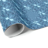 Iridescent blauw. cadeaupapier (Rol Hoek)