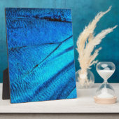 Iridescent Blue Butterfly Wing Fotoplaat (Zijkant)