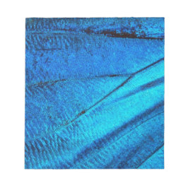 Iridescent Blue Butterfly Wing Notitieblok
