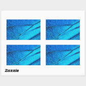 Iridescent Blue Butterfly Wing Rechthoekige Sticker (Vel)