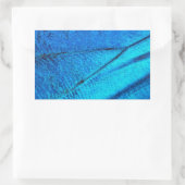 Iridescent Blue Butterfly Wing Rechthoekige Sticker (Tas)