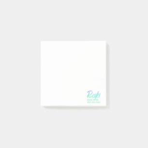 *~* Iridescent Blue Green & Turquoise Reiki Post-it® Notes