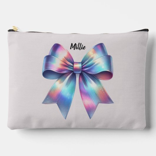 Iridescent Bow Gepersonaliseerde Accessoirezak Etui (Voorkant)