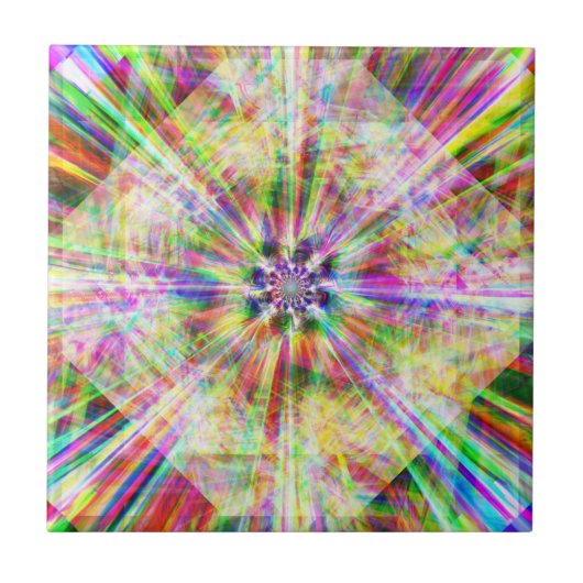 Iridescent Chrome Dertien Tegeltje (Voorkant)