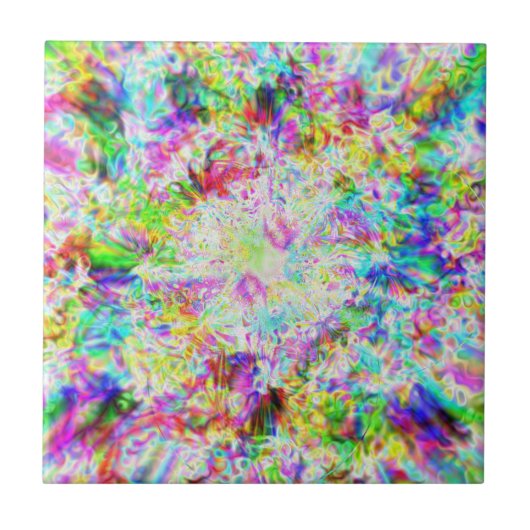 Iridescent Chrome Eight Tegeltje (Voorkant)