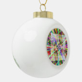 Iridescent Chrome Eleven Keramische Bal Ornament (Links)