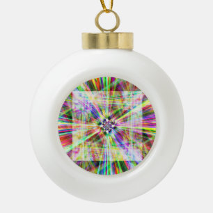 Iridescent Chrome Eleven Keramische Bal Ornament