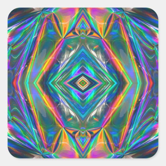 Iridescent Chrome Sticker (Voorkant)