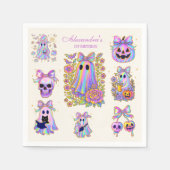 Iridescent Coquette Spooky ONE Halloween Servet (Voorkant)
