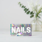 Iridescent Crystal | Nail-technicus Visitekaartje (Staand voorkant)