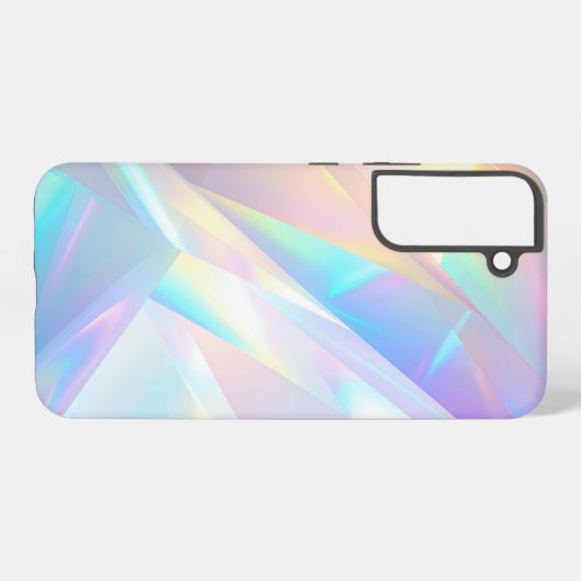 Iridescent Crystal Prism Holographic Design Samsung Galaxy Hoesje (Achterkant horizontaal)
