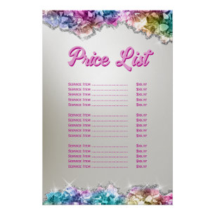 Iridescent Crystals prijslijst Poster Perfect Poster