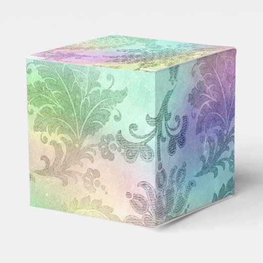 Iridescent Damask Bedankdoosjes (Voorkant Zijde)
