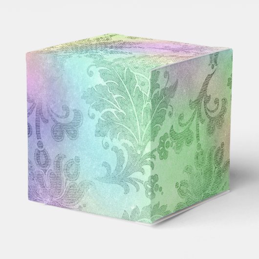 Iridescent Damask Bedankdoosjes (Achterkant)