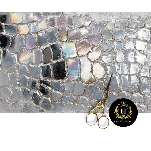 Iridescent Dragon Scale Fantasy Decoupage Art Tissuepapier