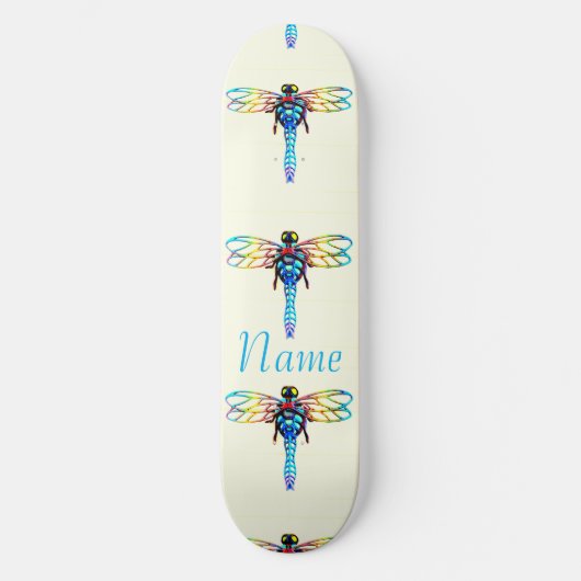 Iridescent dragonfly Thunder_Cove Skateboard (Voorkant)