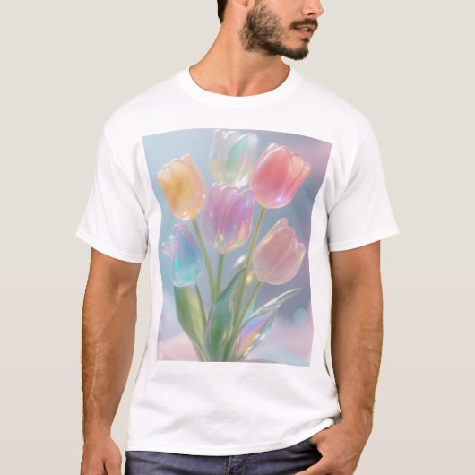 Iridescent Dream Tulips T-shirt (Voorkant)