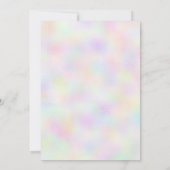 Iridescent Eiffel Tower Paris Minimalist Sweet 16 Kaart (Achterkant)