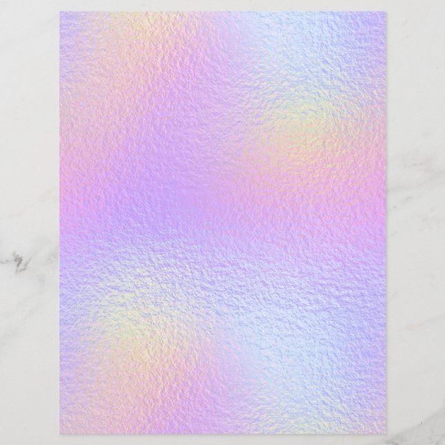 Iridescent Faux Folie Scrapbook Paper nr. 15 (Voorkant)
