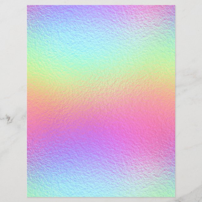 Iridescent Faux Folie Scrapbook Paper nr. 29 (Voorkant)