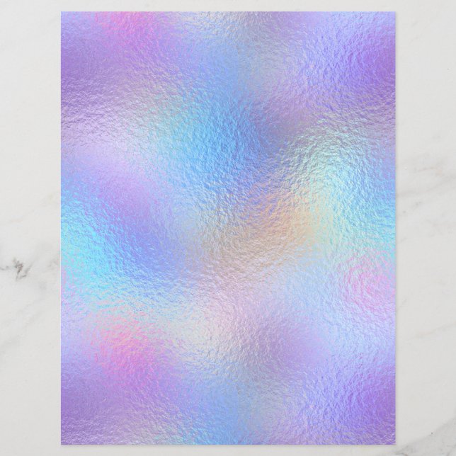 Iridescent Faux Folie Scrapbook Paper nr. 45 (Voorkant)