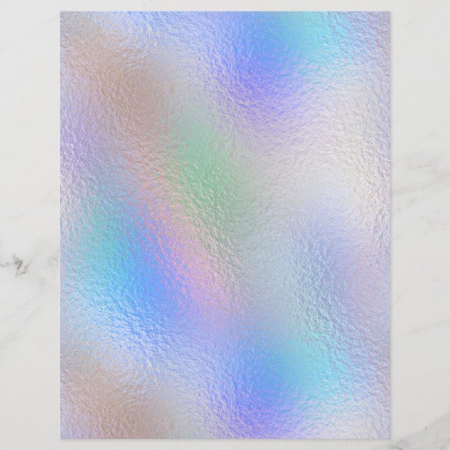 Iridescent Faux Folie Scrapbook Paper nr. 48 (Voorkant)