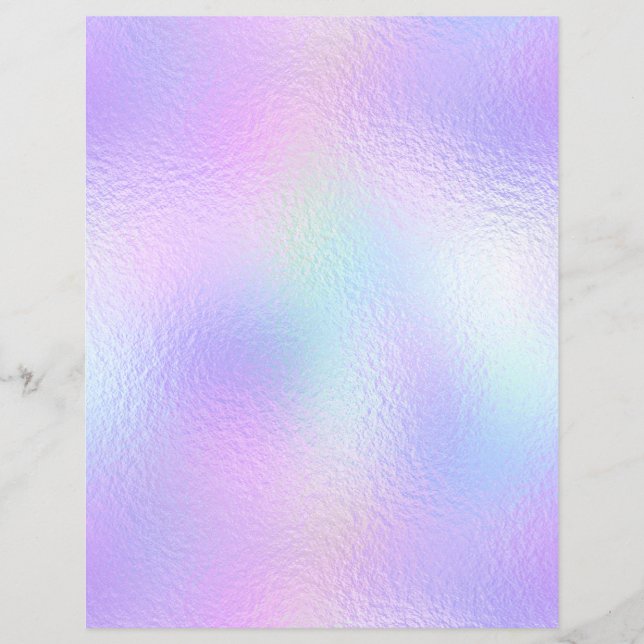 Iridescent Faux Folie Scrapbook Paper nr. 54 (Voorkant)
