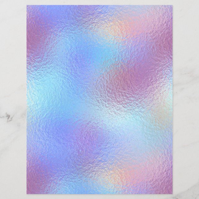 Iridescent Faux Folie Scrapbook Paper nr. 56 (Voorkant)