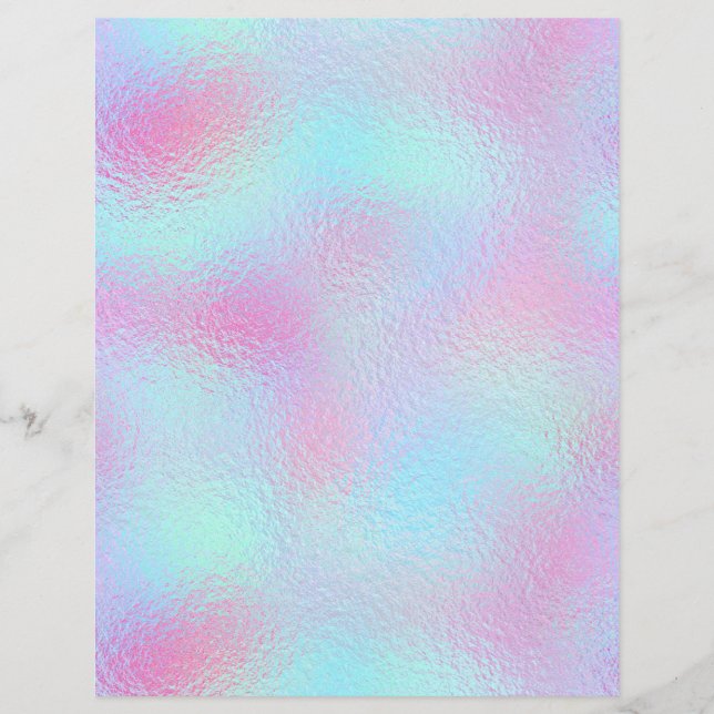Iridescent Faux Folie Scrapbook Paper nr. 57 (Voorkant)