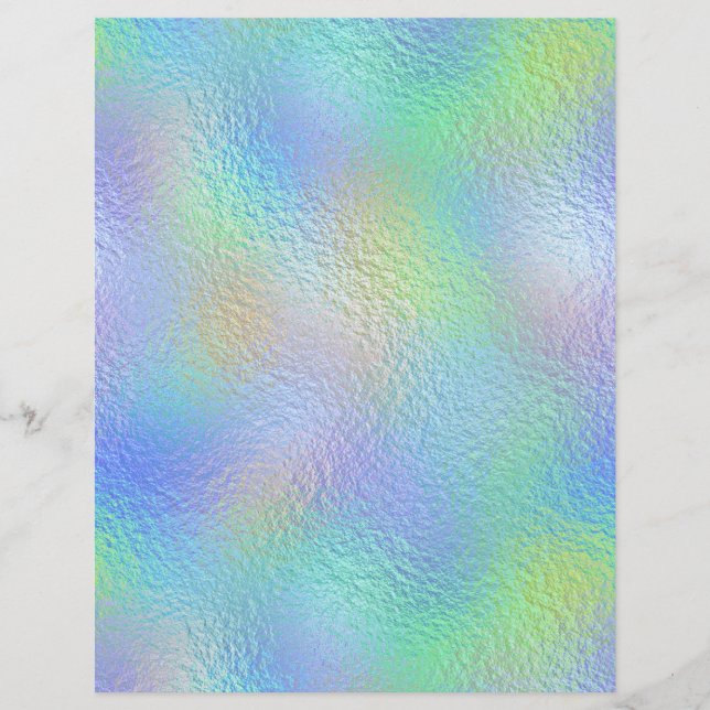 Iridescent Faux Folie Scrapbook Paper nr. 75 (Voorkant)