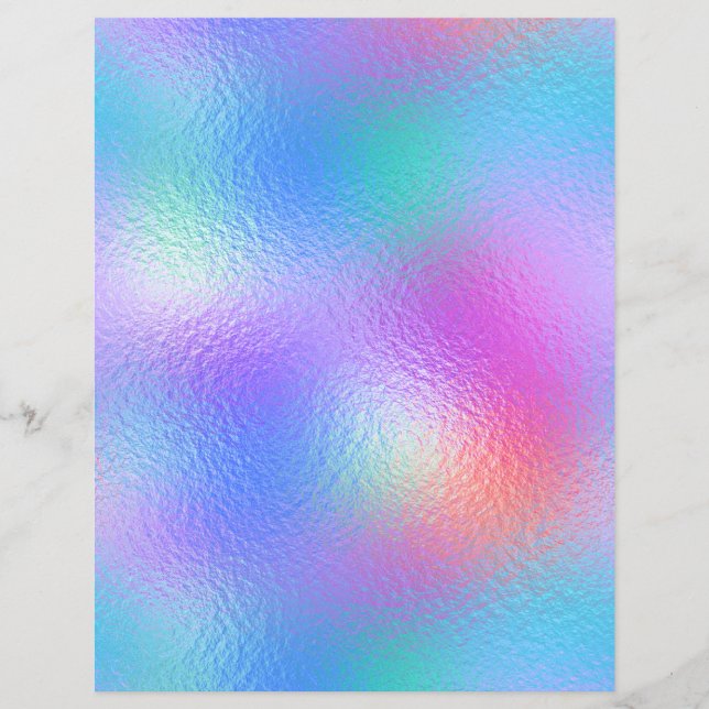 Iridescent Faux Folie Scrapbook Paper nr. 85 (Voorkant)